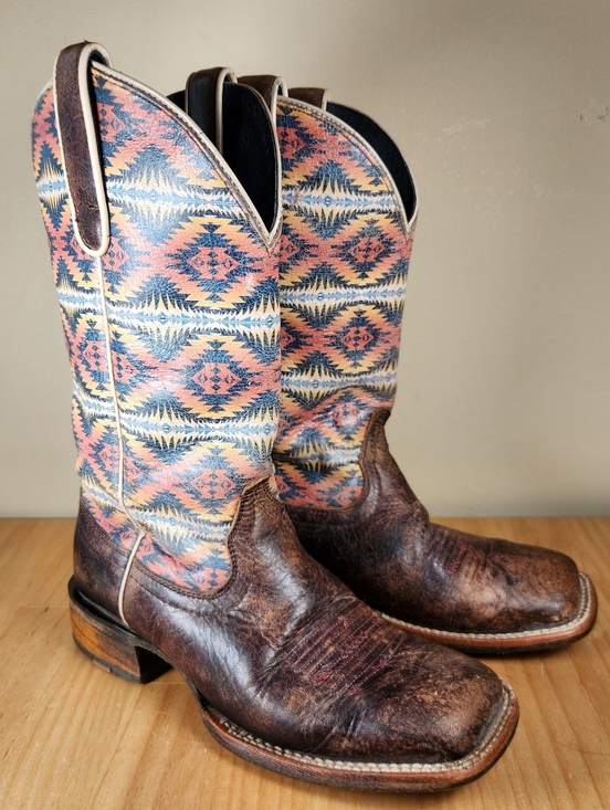 Ariat Shoes - ARIAT PENDLETON Circuit Savanna Cowboy Boot 6.5 B Western Aztec Leather Shoe